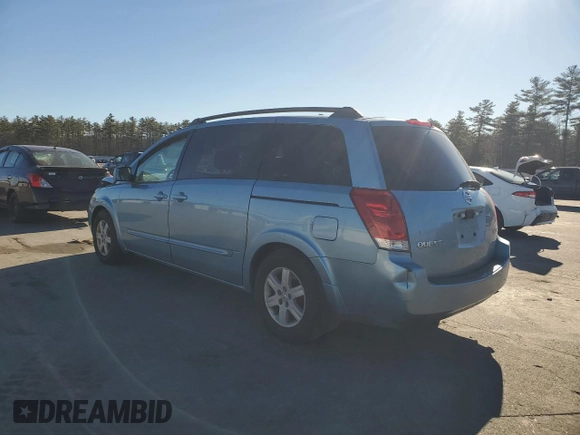2004 Nissan Quest SE with VIN 5N1BV28U14N331087, listed as a Copart auction lot 79822814 with 190,637 mi miles and Salvage Title. Bid and sale history available at carsss.com. Image 2.