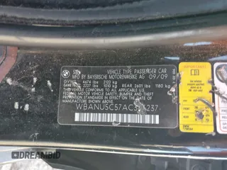 2010 BMW 5 Series 528i with VIN WBANU5C57AC365237, listed as a Copart auction lot 46911625 with 174,692 mi miles and Clean Title. Bid and sale history available at carsss.com. Image 12.