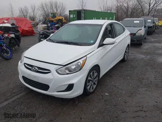 2017 Hyundai Accent Value Edition with VIN KMHCT4AE4HU254865, listed as a IAAI auction lot 41867811 with 68,027 mi miles. Bid and sale history available at carsss.com. Image 2.