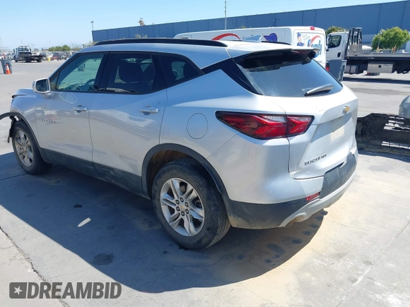2020 Chevrolet Blazer LT with VIN 3GNKBHRS3LS570083, listed as a IAAI auction lot 42500284 with 46,491 mi miles and . Bid and sale history available at DreamBid. Image 3.