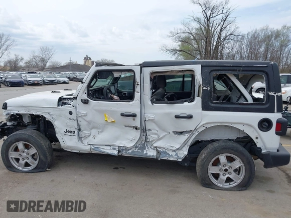 2024 Jeep Wrangler Sport S with VIN 1C4PJXDN7RW243762, listed as a IAAI auction lot 41912844 with 18,935 mi miles and . Bid and sale history available at DreamBid. Image 6.