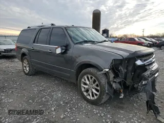 2015 Ford Expedition Max Limited with VIN 1FMJK1KT1FEF34949, listed as a Copart auction lot 42339595 with 175,738 mi miles and Salvage Title. Bid and sale history available at carsss.com. Image 4.