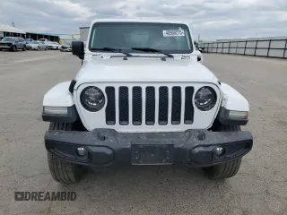 2020 Jeep Wrangler Unlimited Sahara with VIN 1C4HJXEN6LW254035, listed as a Copart auction lot 48900275 with 69,368 mi miles and Salvage Title. Bid and sale history available at carsss.com. Image 5.