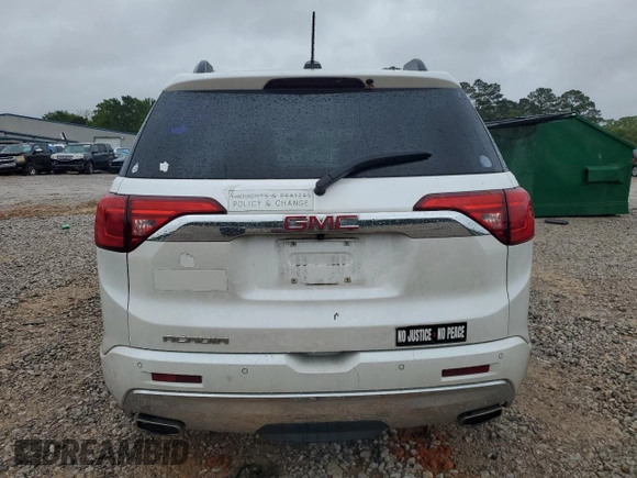 2017 GMC Acadia Denali with VIN 1GKKNPLS8HZ228288, listed as a Copart auction lot 51741115 with 116,427 mi miles and Salvage Title. Bid and sale history available at DreamBid. Image 6.