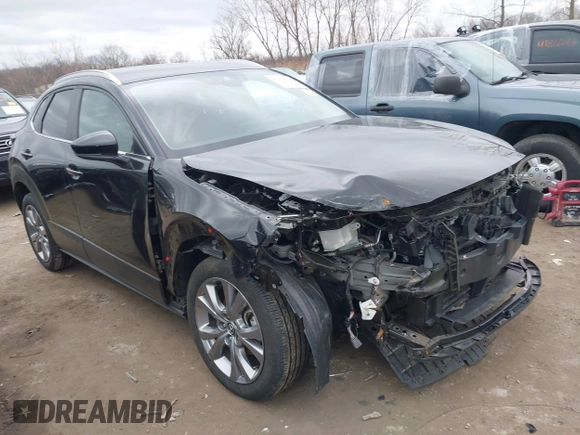 2023 Mazda CX-30 S Carbon Edition with VIN 3MVDMBCMXPM553129, listed as a IAAI auction lot 41864876 with 18,317 mi miles and . Bid and sale history available at DreamBid. Image 1.
