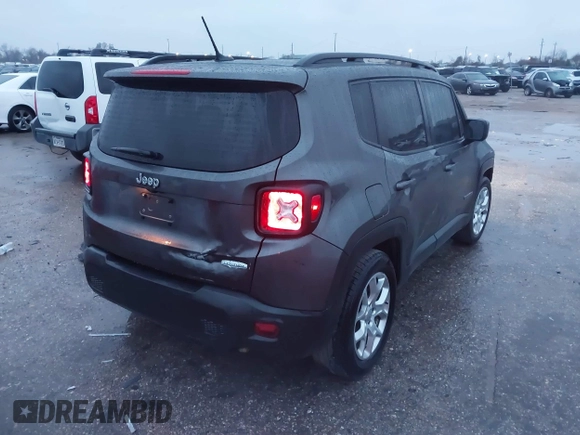 2017 Jeep Renegade Latitude with VIN ZACCJABB8HPF94423, listed as a IAAI auction lot 41272052 with 124,239 mi miles and . Bid and sale history available at DreamBid. Image 4.