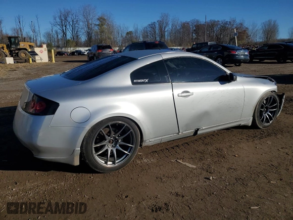 2006 Infiniti G35 Coupe with VIN JNKCV54E96M720463, listed as a Copart auction lot 79581154 with 89,253 mi miles and Clean Title. Bid and sale history available at carsss.com. Image 3.