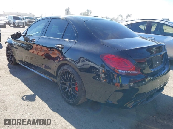 2021 Mercedes-Benz C with VIN W1KWF8HB8MR618414, listed as a IAAI auction lot 40879458 with 12,235 mi miles and . Bid and sale history available at DreamBid. Image 3.