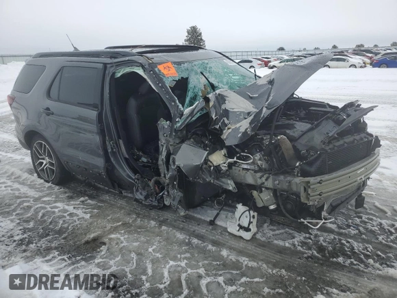 2018 Ford Explorer Sport z VIN 1FM5K8GT4JGC07574, wystawiony jako Copart lot #45888085 z przebiegiem Nie podano mil oraz Szkoda całkowita • Salvage title. Historia ofert i sprzedaży dostępna na DreamBid. Obrazek 4.