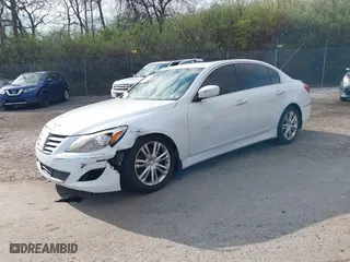 2013 Hyundai Genesis 3.8L with VIN KMHGC4DD1DU237732, listed as a IAAI auction lot 41911514 with 121,266 mi miles. Bid and sale history available at carsss.com. Image 2.