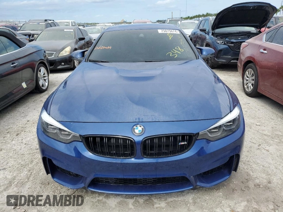 2020 BMW M4 with VIN WBS4Z9C0XL5N76184, listed as a Copart auction lot 75075674 with 16,485 mi miles and Salvage Title. Bid and sale history available at carsss.com. Image 5.