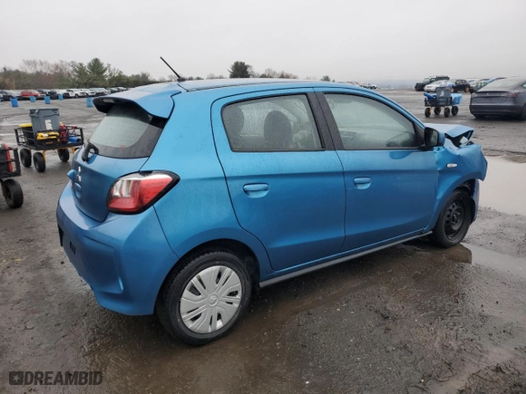 2022 Mitsubishi Mirage ES with VIN ML32AUHJ4NH008432, listed as a Copart auction lot 50357545 with 32,850 mi miles and Salvage Title. Bid and sale history available at carsss.com. Image 3.