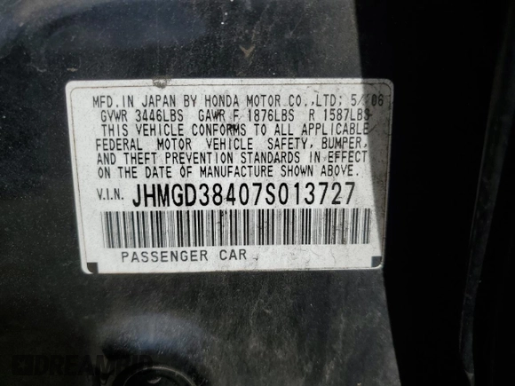 2007 Honda Fit с VIN JHMGD38407S013727, выставлен на аукционе Copart как лот 50846405 с пробегом 198 349 миль миль и Списание • Salvage title. История ставок и продаж доступна на DreamBid. Изображение 12.