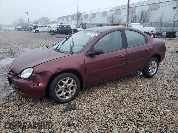 2002 Dodge Neon SE with VIN 1B3AS46C52D558916, listed as a Copart auction lot 86253164 with 103,592 mi miles and Non Repairable. Bid and sale history available at carsss.com. Image 1.