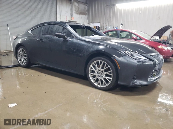 2021 Lexus RC with VIN JTHD85EC8M5006372, listed as a Copart auction lot 77558664 with 37,846 mi miles and Salvage Title. Bid and sale history available at carsss.com. Image 4.