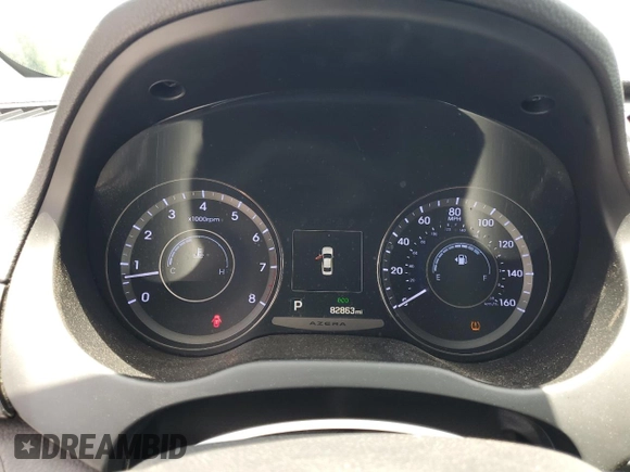 2016 Hyundai Azera с VIN KMHFG4JG8GA559756, выставлен на аукционе Copart как лот 62871655 с пробегом 82 863 миль миль и Списание • Salvage title. История ставок и продаж доступна на DreamBid. Изображение 9.