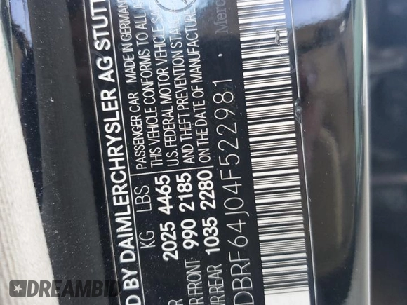 2004 Mercedes-Benz C 320 с VIN WDBRF64J04F522981, выставлен на аукционе Copart как лот 46624195 с пробегом 163 819 миль миль и Чистый • Clean title. История ставок и продаж доступна на DreamBid. Изображение 12.