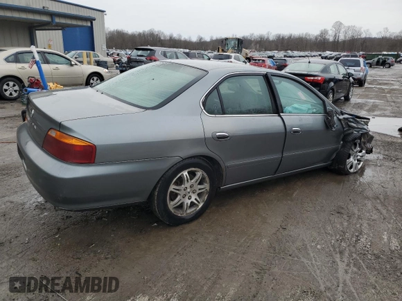 1999 Acura TL with VIN 19UUA5648XA036255, listed as a Copart auction lot 43504445 with 147,937 mi miles and Salvage Title. Bid and sale history available at carsss.com. Image 3.