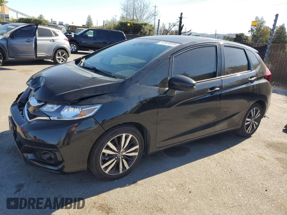 2019 Honda Fit EX with VIN 3HGGK5H86KM721621, listed as a Copart auction lot 47074915 with 48,219 mi miles and Salvage Title. Bid and sale history available at DreamBid. Image 1.
