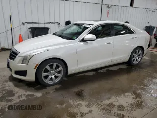2014 Cadillac ATS Standard RWD with VIN 1G6AA5RAXE0118061, listed as a Copart auction lot 60539145 with 128,024 mi miles and Salvage title. Bid and sale history available at DreamBid. Image 1.