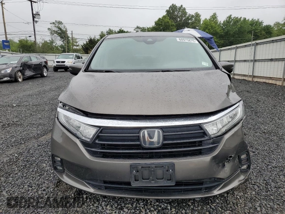 2022 Honda Odyssey EX z VIN 5FNRL6H57NB033507, wystawiony jako Copart lot #60975875 z przebiegiem 82 836 mil mil oraz Szkoda całkowita • Salvage title. Historia ofert i sprzedaży dostępna na DreamBid. Obrazek 5.