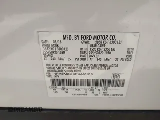 2017 Ford Explorer Sport z VIN 1FM5K8GT4HGA61316, wystawiony jako IAAI lot #42572392 z przebiegiem 92 860 mil mil oraz . Historia ofert i sprzedaży dostępna na DreamBid. Obrazek 9.
