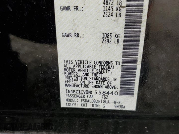 2022 Nissan LEAF SV Plus z VIN 1N4BZ1CV0NC558440, wystawiony jako Copart lot #55517325 z przebiegiem 121 310 mil mil oraz Szkoda całkowita • Salvage title. Historia ofert i sprzedaży dostępna na DreamBid. Obrazek 12.