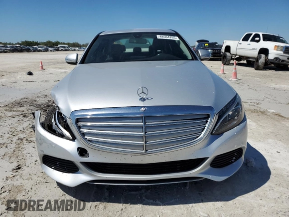 2015 Mercedes-Benz C-Class C 300 Luxury with VIN 55SWF4KB5FU019618, listed as a Copart auction lot 48504765 with 124,260 mi miles and Salvage Title. Bid and sale history available at carsss.com. Image 5.