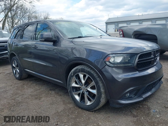 2014 Dodge Durango R/T с VIN 1C4SDJCT9EC581805, выставлен на аукционе IAAI как лот 41977434 с пробегом 158 447 миль миль и . История ставок и продаж доступна на DreamBid. Изображение 1.