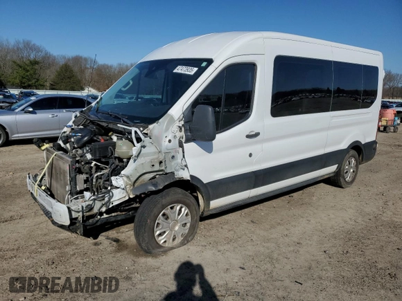 2019 Ford Transit Passenger XL with VIN 1FBAX2CM3KKB25340, listed as a Copart auction lot 47473935 with 190,956 mi miles and Salvage title. Bid and sale history available at DreamBid. Image 1.