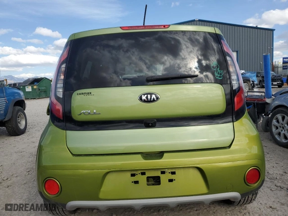2019 Kia Soul + with VIN KNDJP3A54K7910384, listed as a Copart auction lot 48238035 with 77,426 mi miles and Salvage Title. Bid and sale history available at carsss.com. Image 6.