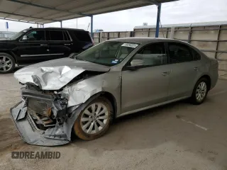 2014 Volkswagen Passat Wolfsburg Edition with VIN 1VWAS7A34EC092345, listed as a Copart auction lot 49098025 with 128,390 mi miles and Salvage title. Bid and sale history available at DreamBid. Image 1.
