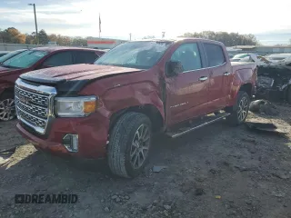 2021 GMC Canyon 2WD Denali with VIN 1GTG5EEN7M1254810, listed as a Copart auction lot 84808244 with 32,726 mi miles and Salvage Title. Bid and sale history available at carsss.com. Image 1.