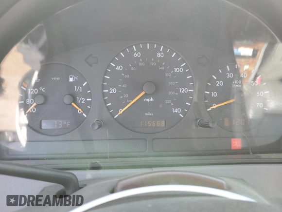 2000 Mercedes-Benz M-Class with VIN 4JGAB54E5YA165660, listed as a Copart auction lot 65872364 with 115,668 mi miles and Salvage Title. Bid and sale history available at carsss.com. Image 9.