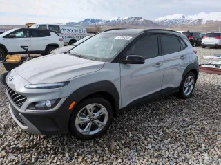 2023 Hyundai Kona SEL with VIN KM8K6CAB8PU996588, listed as a Copart auction lot 47864295 with 32,849 mi miles and Salvage Title. Bid and sale history available at carsss.com. Image 1.