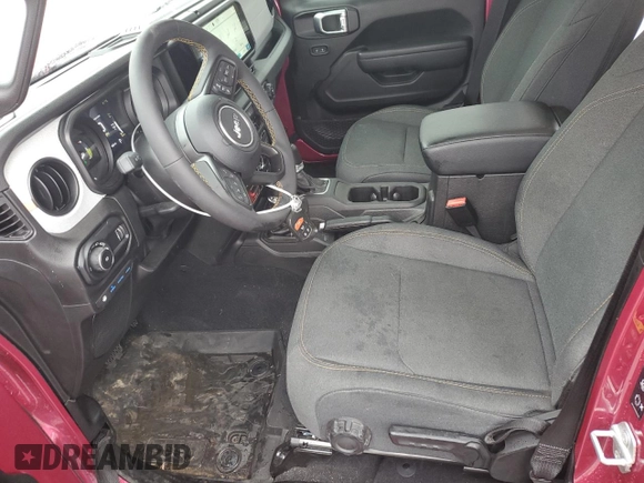 2024 Jeep Wrangler Sport S с VIN 1C4RJXN61RW322344, выставлен на аукционе Copart как лот 42948515 с пробегом 4 257 миль миль и Списание • Salvage title. История ставок и продаж доступна на DreamBid. Изображение 7.