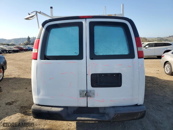 2012 Chevrolet Express Cargo Van with VIN 1GCSGAFX3C1135356, listed as a Copart auction lot 88530255 with 272,293 mi miles and Salvage Title. Bid and sale history available at carsss.com. Image 6.