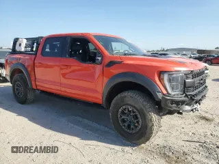 2021 Ford F-150 Raptor with VIN 1FTFW1RG7MFC62731, listed as a Copart auction lot 48047705 with 5,911 mi miles and Salvage Title. Bid and sale history available at carsss.com. Image 4.