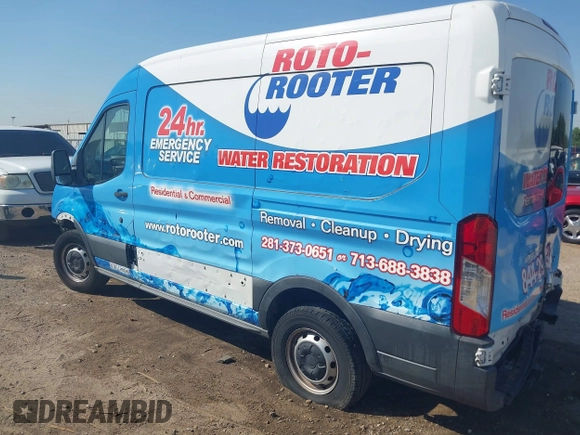2017 Ford Transit with VIN 1FTYE1CM4HKB06427, listed as a IAAI auction lot 40597787 with 206,386 mi miles and . Bid and sale history available at DreamBid. Image 15.