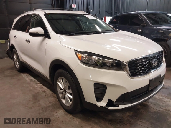 2019 Kia Sorento LX with VIN 5XYPGDA35KG451755, listed as a IAAI auction lot 42031207 with 73,158 mi miles. Bid and sale history available at carsss.com. Image 1.