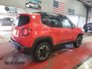 2016 Jeep Renegade Trailhawk with VIN ZACCJBCT8GPC75793, listed as a Copart auction lot 83837724 with 133,658 mi miles and Salvage Title. Bid and sale history available at carsss.com. Image 3.