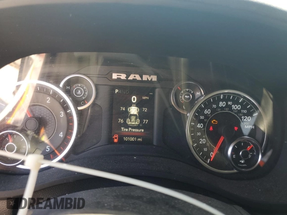 2021 Ram 2500 Tradesman with VIN 3C6UR5CL0MG557252, listed as a Copart auction lot 47853535 with 101,001 mi miles and Salvage title. Bid and sale history available at DreamBid. Image 9.
