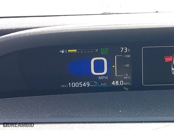 2016 Toyota Prius Two with VIN JTDKBRFU5G3009450, listed as a IAAI auction lot 41945872 with 100,549 mi miles. Bid and sale history available at carsss.com. Image 7.