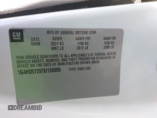 2007 Buick Lucerne V6 CXL with VIN 1G4HD57297U130868, listed as a IAAI auction lot 41749873 with 144,056 mi miles. Bid and sale history available at carsss.com. Image 9.