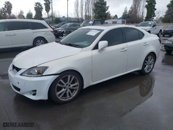 2007 Lexus IS 250 with VIN JTHBK262272034137, listed as a IAAI auction lot 41572283 with NaN miles. Bid and sale history available at carsss.com. Image 2.