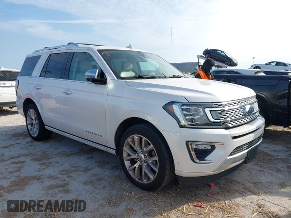 2018 Ford Expedition Platinum with VIN 1FMJU1LT3JEA51867, listed as a IAAI auction lot 40509097 with 1 mi miles. Bid and sale history available at carsss.com. Image 1.