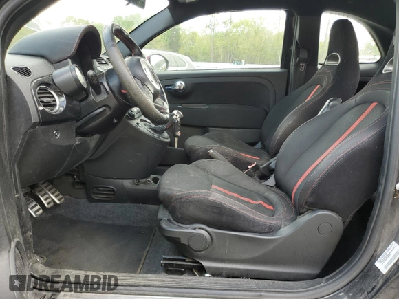2013 FIAT 500 Abarth with VIN 3C3CFFFH9DT611251, listed as a Copart auction lot 51603025 with 62,190 mi miles and Salvage title. Bid and sale history available at DreamBid. Image 7.