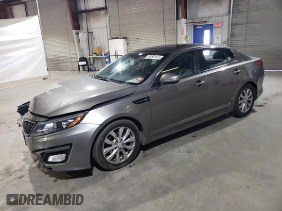 2015 Kia Optima EX with VIN 5XXGN4A71FG440867, listed as a Copart auction lot 50551655 with 180,360 mi miles and Salvage title. Bid and sale history available at DreamBid. Image 1.