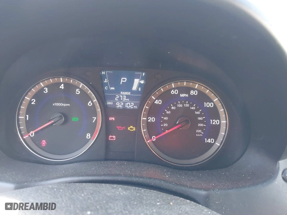 2013 Hyundai Accent GL with VIN KMHCT5AE6DU128989, listed as a IAAI auction lot 41744428 with 92,102 mi miles. Bid and sale history available at carsss.com. Image 7.