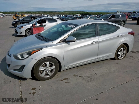 2015 Hyundai Elantra SE with VIN 5NPDH4AE1FH633940, listed as a Copart auction lot 50836225 with 123,087 mi miles and Salvage Title. Bid and sale history available at carsss.com. Image 1.